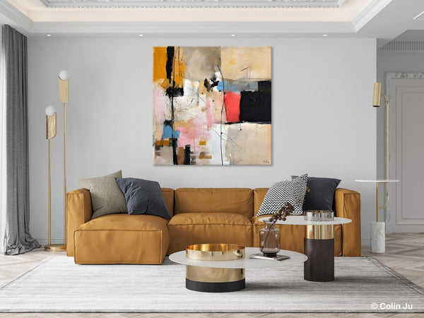 Contemporary Canvas Art, Modern Acrylic Artwork, Original Modern Paintings, Heavy Texture Canvas Art, Large Abstract Painting for Bedroom-Grace Painting Crafts