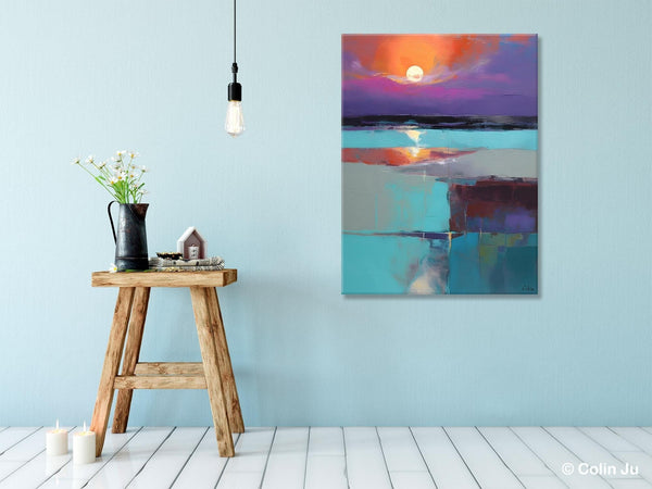 Extra Large Painting on Canvas, Oversized Contemporary Acrylic Painting, Extra Large Canvas Painting for Bedroom, Original Abstract Painting-Grace Painting Crafts