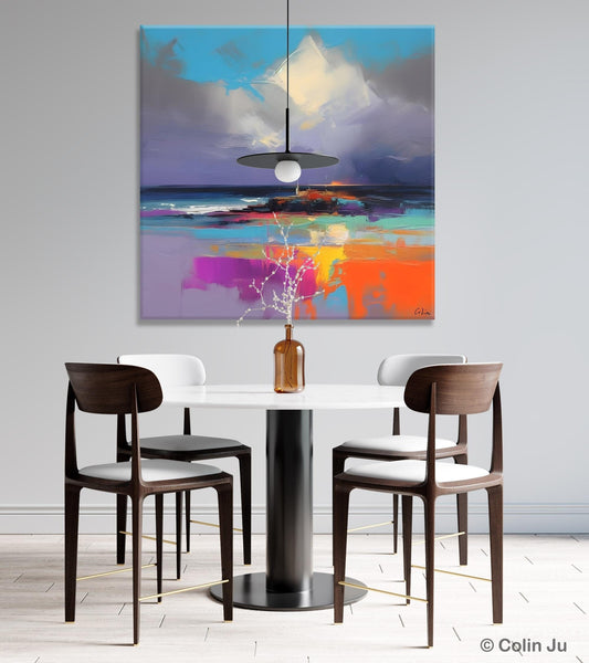 Landscape Canvas Paintings, Modern Canvas Wall Art Paintings, Original Canvas Painting for Living Room, Acrylic Painting on Canvas-Grace Painting Crafts