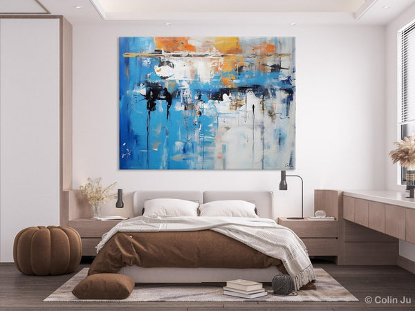 Oversized Canvas Paintings, Original Abstract Art, Modern Wall Art Ideas for Living Room, Palette Knife Painting, Contemporary Acrylic Art-Grace Painting Crafts