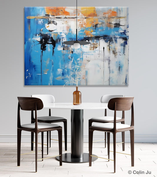 Oversized Canvas Paintings, Original Abstract Art, Modern Wall Art Ideas for Living Room, Palette Knife Painting, Contemporary Acrylic Art-Grace Painting Crafts