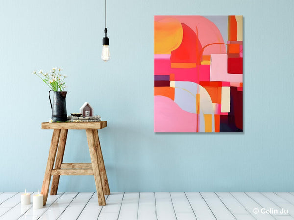 Contemporary Acrylic Painting on Canvas, Modern Wall Art Paintings, Canvas Paintings for Bedroom, Large Original Art, Buy Wall Art Online-Grace Painting Crafts