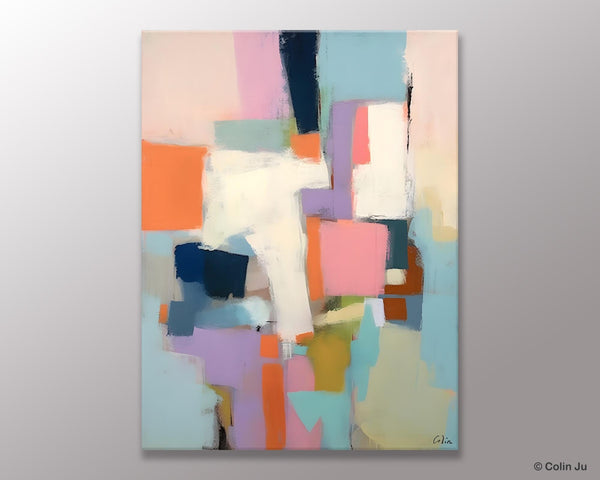 Extra Large Modern Wall Art, Acrylic Painting on Canvas, Contemporary Painting, Canvas Paintings for Dining Room, Original Abstract Painting-Grace Painting Crafts