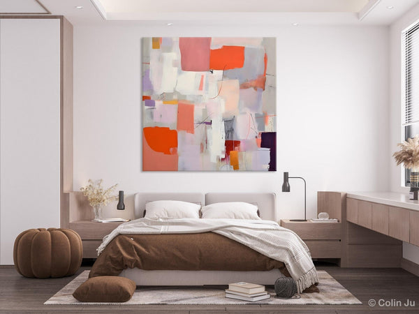 Modern Acrylic Artwork, Original Abstract Wall Art, Contemporary Canvas Art, Hand Painted Canvas Art, Large Abstract Painting for Bedroom-Grace Painting Crafts