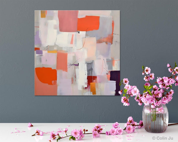 Modern Acrylic Artwork, Original Abstract Wall Art, Contemporary Canvas Art, Hand Painted Canvas Art, Large Abstract Painting for Bedroom-Grace Painting Crafts