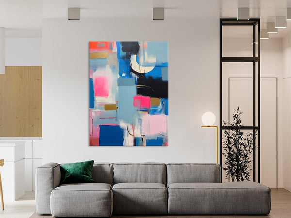 Large Painting Ideas for Living Room, Large Original Canvas Art, Contemporary Acrylic Painting on Canvas, Modern Abstract Wall Art Paintings-Grace Painting Crafts