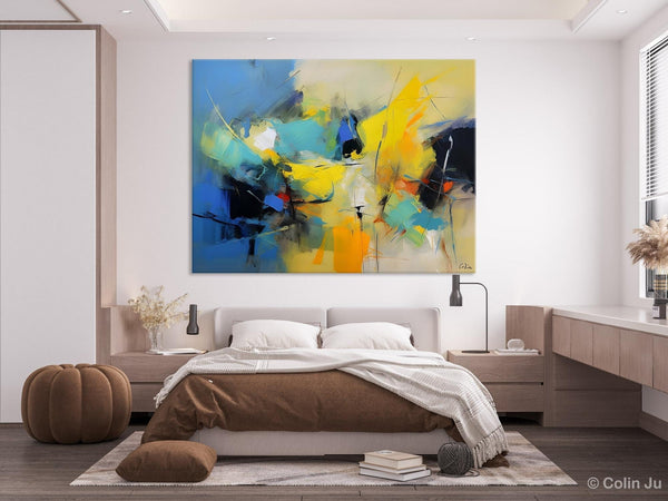 Hand Painted Canvas Art, Contemporary Acrylic Art, Oversized Canvas Paintings, Original Abstract Art, Huge Wall Art Ideas for Living Room-Grace Painting Crafts