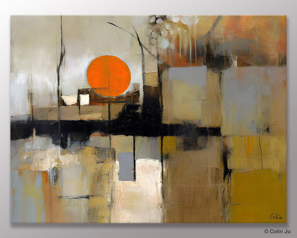 Large Wall Art Ideas for Living Room, Hand Painted Canvas Art, Oversized Canvas Paintings, Original Abstract Art, Contemporary Acrylic Art-Grace Painting Crafts
