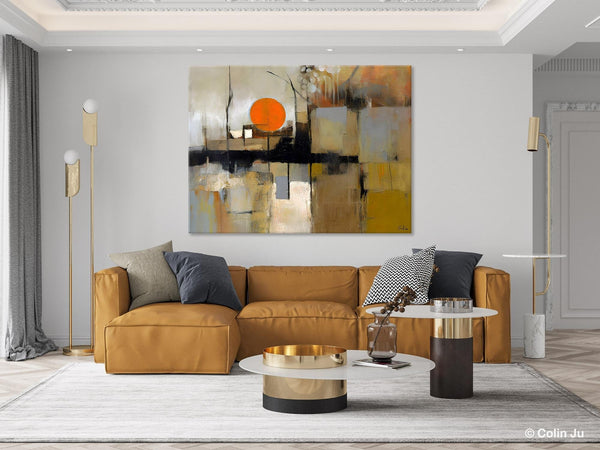 Large Wall Art Ideas for Living Room, Hand Painted Canvas Art, Oversized Canvas Paintings, Original Abstract Art, Contemporary Acrylic Art-Grace Painting Crafts