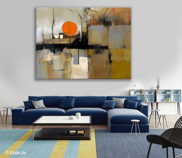 Large Wall Art Ideas for Living Room, Hand Painted Canvas Art, Oversized Canvas Paintings, Original Abstract Art, Contemporary Acrylic Art-Grace Painting Crafts