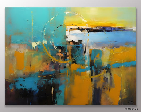 Oversized Canvas Paintings, Original Abstract Art, Hand Painted Canvas Art, Contemporary Acrylic Art, Huge Wall Art Ideas for Living Room-Grace Painting Crafts