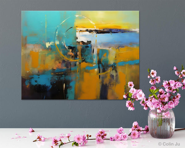 Oversized Canvas Paintings, Original Abstract Art, Hand Painted Canvas Art, Contemporary Acrylic Art, Huge Wall Art Ideas for Living Room-Grace Painting Crafts