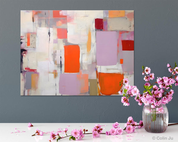 Large Wall Art Ideas for Bedroom, Hand Painted Canvas Art, Oversized Canvas Paintings, Original Abstract Art, Contemporary Acrylic Artwork-Grace Painting Crafts