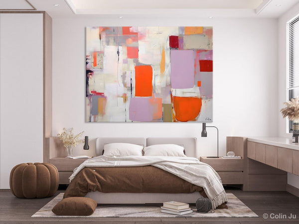 Large Wall Art Ideas for Bedroom, Hand Painted Canvas Art, Oversized Canvas Paintings, Original Abstract Art, Contemporary Acrylic Artwork-Grace Painting Crafts