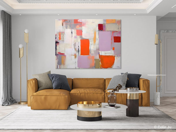 Large Wall Art Ideas for Bedroom, Hand Painted Canvas Art, Oversized Canvas Paintings, Original Abstract Art, Contemporary Acrylic Artwork-Grace Painting Crafts