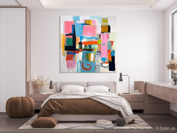 Contemporary Canvas Art, Original Modern Wall Art, Modern Canvas Paintings, Modern Acrylic Artwork, Large Abstract Painting for Dining Room-Grace Painting Crafts