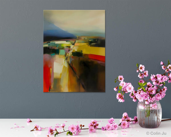 Abstract Landscape Artwork, Landscape Painting on Canvas, Contemporary Wall Art Paintings, Extra Large Original Art, Hand Painted Canvas Art-Grace Painting Crafts