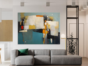 Hand Painted Canvas Art, Large Wall Art Ideas for Living Room, Oversized Canvas Paintings, Original Abstract Art, Contemporary Acrylic Art-Grace Painting Crafts