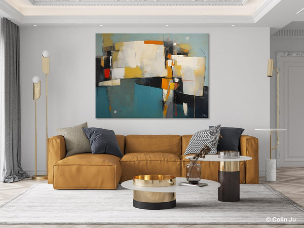 Hand Painted Canvas Art, Large Wall Art Ideas for Living Room, Oversized Canvas Paintings, Original Abstract Art, Contemporary Acrylic Art-Grace Painting Crafts