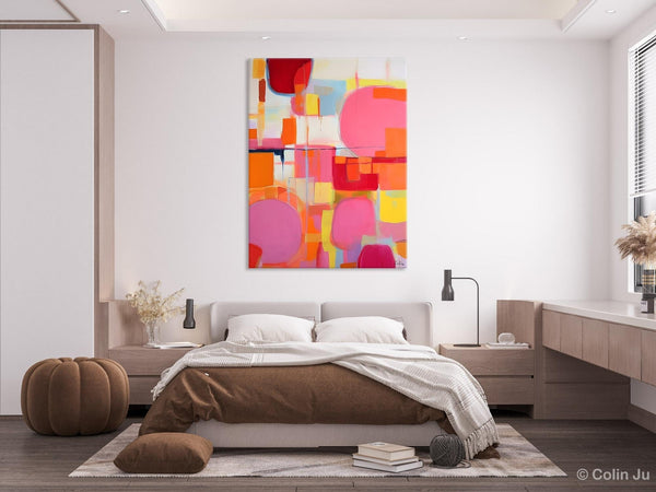 Large Contemporary Wall Art, Extra Large Paintings for Bedroom, Abstract Wall Paintings, Heavy Texture Canvas Art, Original Modern Painting-Grace Painting Crafts