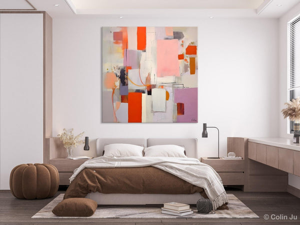 Original Abstract Wall Art, Modern Canvas Paintings, Large Abstract Painting for Bedroom, Modern Acrylic Artwork, Contemporary Canvas Art-Grace Painting Crafts