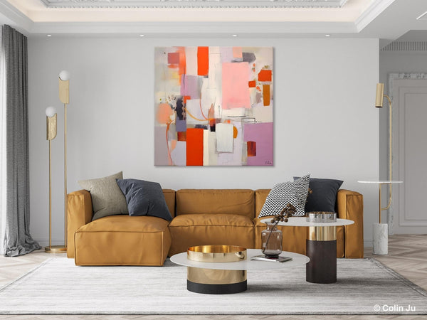 Original Abstract Wall Art, Modern Canvas Paintings, Large Abstract Painting for Bedroom, Modern Acrylic Artwork, Contemporary Canvas Art-Grace Painting Crafts