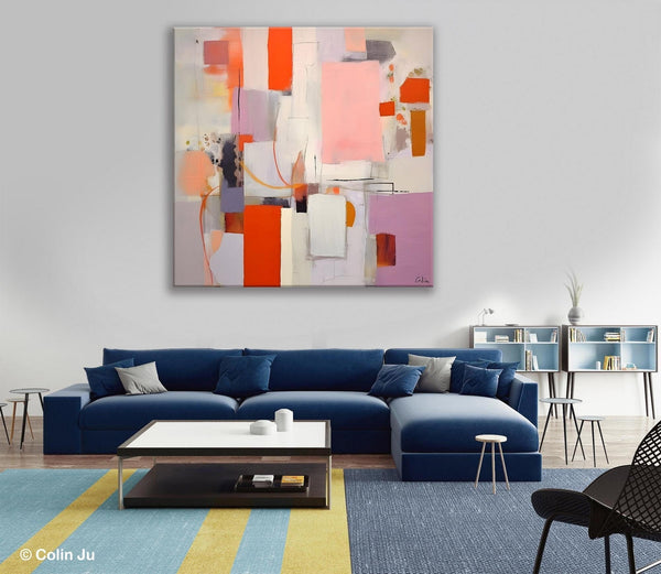 Original Abstract Wall Art, Modern Canvas Paintings, Large Abstract Painting for Bedroom, Modern Acrylic Artwork, Contemporary Canvas Art-Grace Painting Crafts