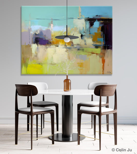 Large Acrylic Paintings on Canvas, Original Abstract Art, Contemporary Acrylic Painting on Canvas, Oversized Modern Abstract Wall Paintings-Grace Painting Crafts