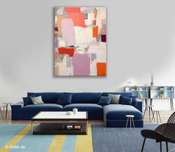 Contemporary Acrylic Painting on Canvas, Large Wall Art Painting for Bedroom, Original Canvas Art, Oversized Modern Abstract Wall Paintings-Grace Painting Crafts