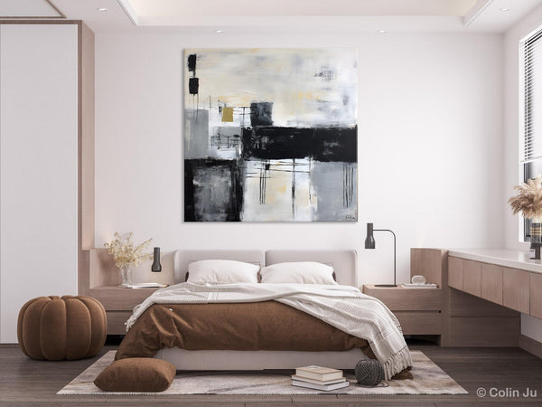 Contemporary Canvas Art for Bedroom, Modern Acrylic Artwork, Original Modern Paintings, Heavy Texture Canvas Art, Large Abstract Paintings-Grace Painting Crafts