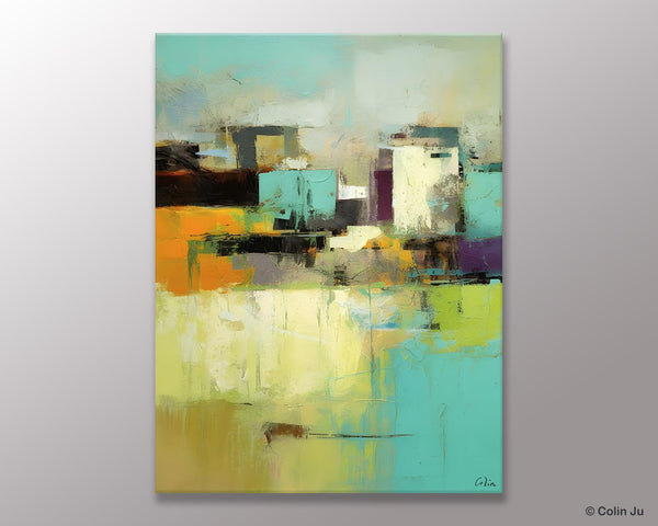 Contemporary Wall Art Paintings, Abstract Wall Paintings, Extra Large Paintings for Dining Room, Hand Painted Canvas Art, Original Artowrk-Grace Painting Crafts