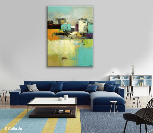 Contemporary Wall Art Paintings, Abstract Wall Paintings, Extra Large Paintings for Dining Room, Hand Painted Canvas Art, Original Artowrk-Grace Painting Crafts