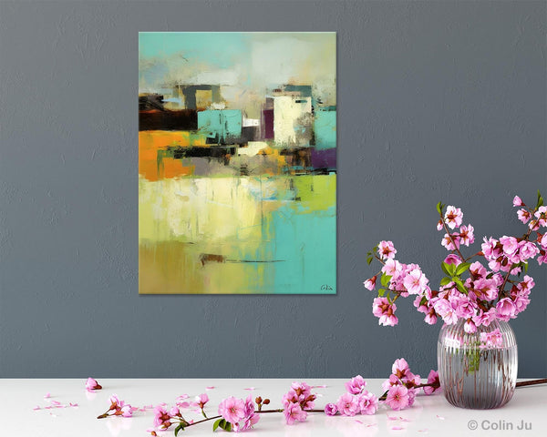 Contemporary Wall Art Paintings, Abstract Wall Paintings, Extra Large Paintings for Dining Room, Hand Painted Canvas Art, Original Artowrk-Grace Painting Crafts