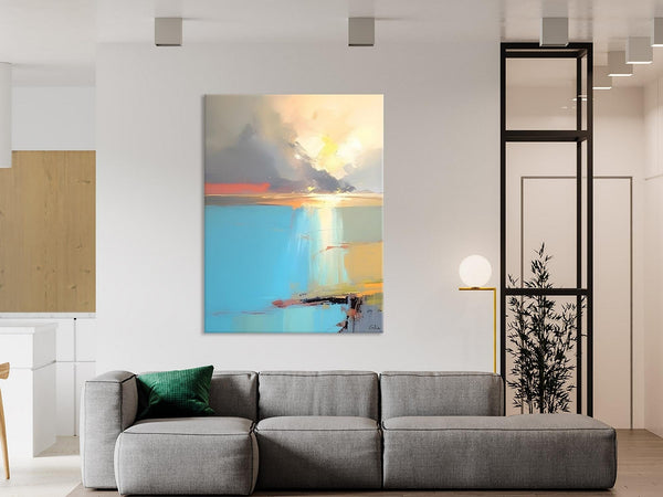 Contemporary Acrylic Painting on Canvas, Large Original Artwork, Large Landscape Paintings for Living Room, Modern Canvas Art Paintings-Grace Painting Crafts
