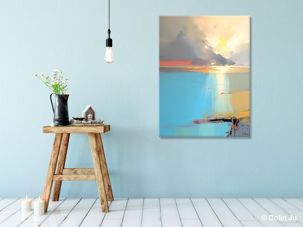 Contemporary Acrylic Painting on Canvas, Large Original Artwork, Large Landscape Paintings for Living Room, Modern Canvas Art Paintings-Grace Painting Crafts