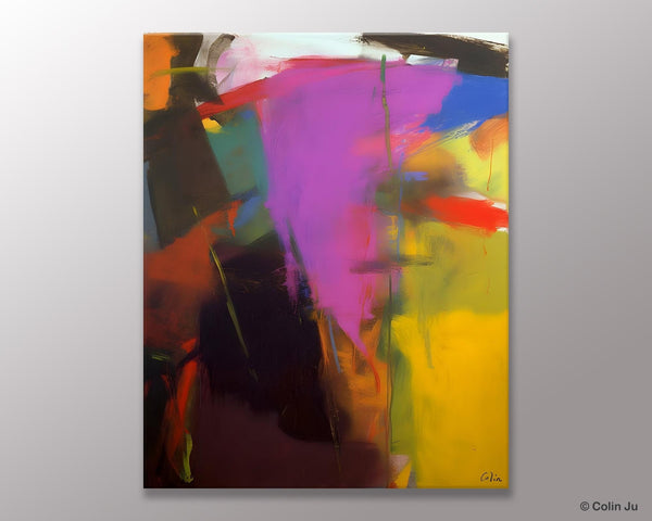 Large Original Abstract Wall Art, Contemporary Acrylic Paintings, Extra Large Abstract Painting for Dining Room, Abstract Painting on Canvas-Grace Painting Crafts