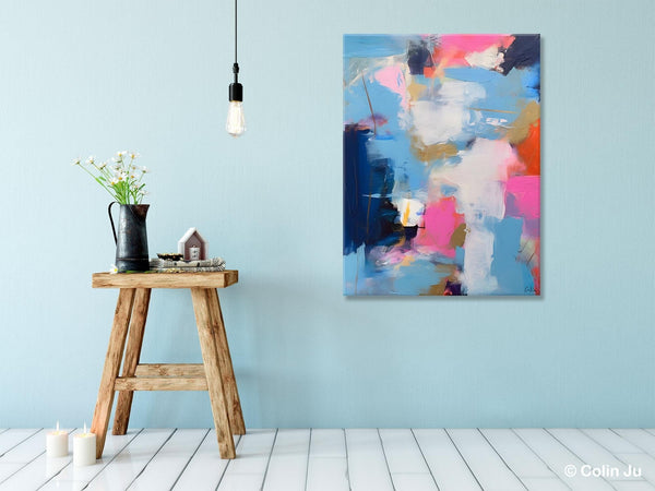 Oversized Modern Abstract Wall Paintings, Original Canvas Art, Contemporary Acrylic Painting on Canvas, Large Wall Art Painting for Bedroom-Grace Painting Crafts