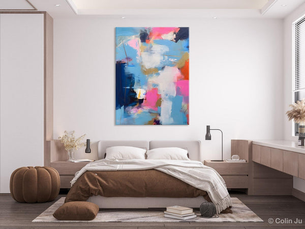 Oversized Modern Abstract Wall Paintings, Original Canvas Art, Contemporary Acrylic Painting on Canvas, Large Wall Art Painting for Bedroom-Grace Painting Crafts