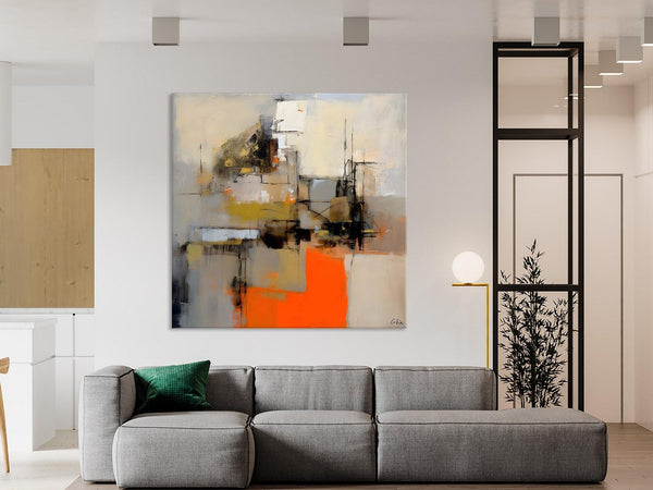 Large Abstract Art for Bedroom, Original Abstract Wall Art, Simple Modern Acrylic Artwork, Modern Canvas Paintings, Contemporary Canvas Art-Grace Painting Crafts