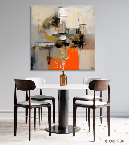 Large Abstract Art for Bedroom, Original Abstract Wall Art, Simple Modern Acrylic Artwork, Modern Canvas Paintings, Contemporary Canvas Art-Grace Painting Crafts