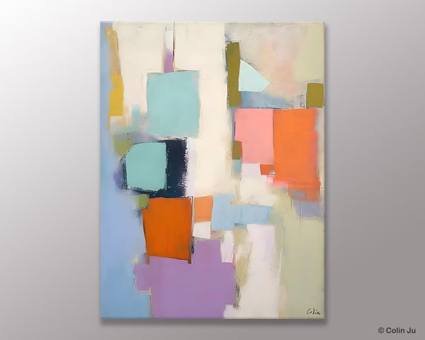 Contemporary Paintings on Canvas, Large Wall Art Painting for Dining Room, Original Abstract Wall Art Painting, Abstract Paintings on Canvas-Grace Painting Crafts