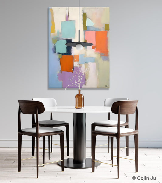 Contemporary Paintings on Canvas, Large Wall Art Painting for Dining Room, Original Abstract Wall Art Painting, Abstract Paintings on Canvas-Grace Painting Crafts