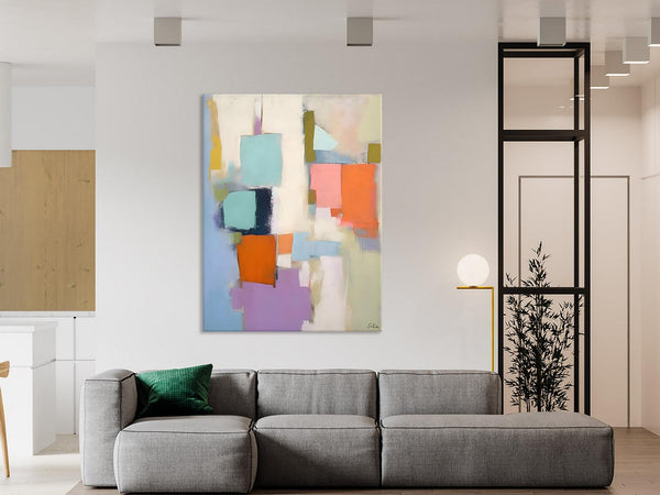 Contemporary Paintings on Canvas, Large Wall Art Painting for Dining Room, Original Abstract Wall Art Painting, Abstract Paintings on Canvas-Grace Painting Crafts