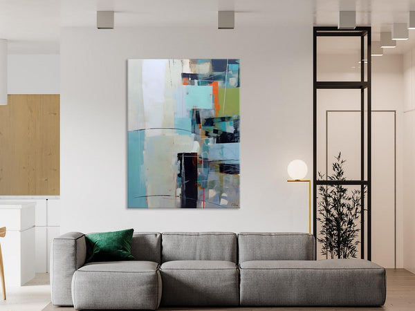 Abstract Wall Paintings, Large Contemporary Wall Art, Extra Large Paintings for Bedroom, Hand Painted Canvas Art, Original Modern Painting-Grace Painting Crafts