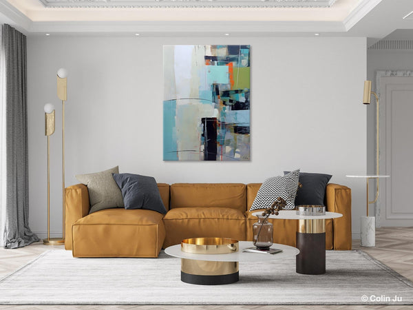 Abstract Wall Paintings, Large Contemporary Wall Art, Extra Large Paintings for Bedroom, Hand Painted Canvas Art, Original Modern Painting-Grace Painting Crafts