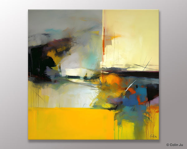 Simple Modern Acrylic Artwork, Modern Canvas Paintings, Large Abstract Art for Bedroom, Original Abstract Wall Art, Contemporary Canvas Art-Grace Painting Crafts