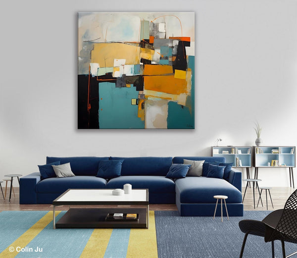 Contemporary Canvas Art for Living Room, Modern Acrylic Paintings, Original Modern Paintings, Extra Large Abstract Paintings on Canvas-Grace Painting Crafts