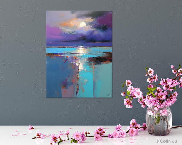 Extra Large Original Art, Landscape Painting on Canvas, Hand Painted Canvas Art, Abstract Landscape Artwork, Contemporary Wall Art Paintings-Grace Painting Crafts