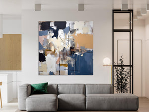 Extra Large Canvas Paintings for Living Room, Original Modern Abstract Artwork, Modern Canvas Art Paintings, Abstract Wall Art for Sale-Grace Painting Crafts