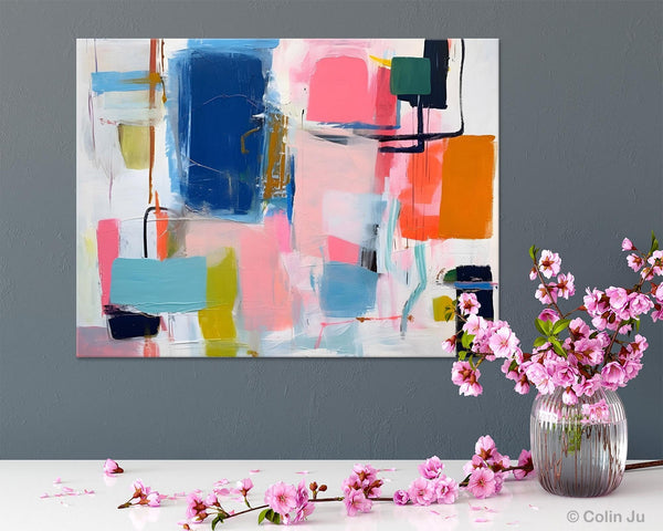 Large Wall Art Painting for Bedroom, Original Canvas Art, Oversized Modern Abstract Wall Paintings, Contemporary Acrylic Painting on Canvas-Grace Painting Crafts